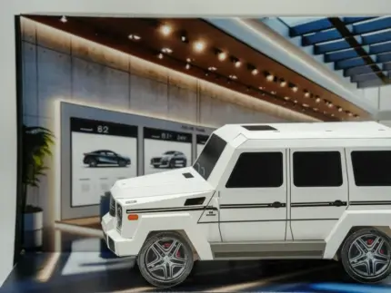 紙紮賓士G-CLASS(白)(小)：圖片 5